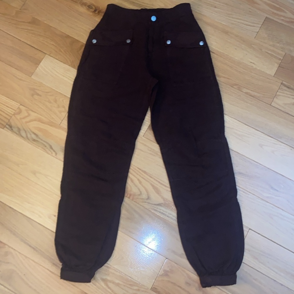 NWOT Val High-Rise Cargo Linen Blend Pants size US 4 - Picture 5 of 14